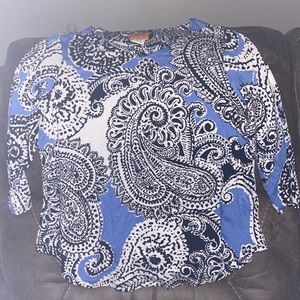 Ruby Rd. petite 3/4 Sleeves Shirt